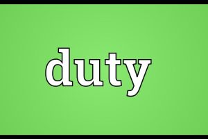 duty